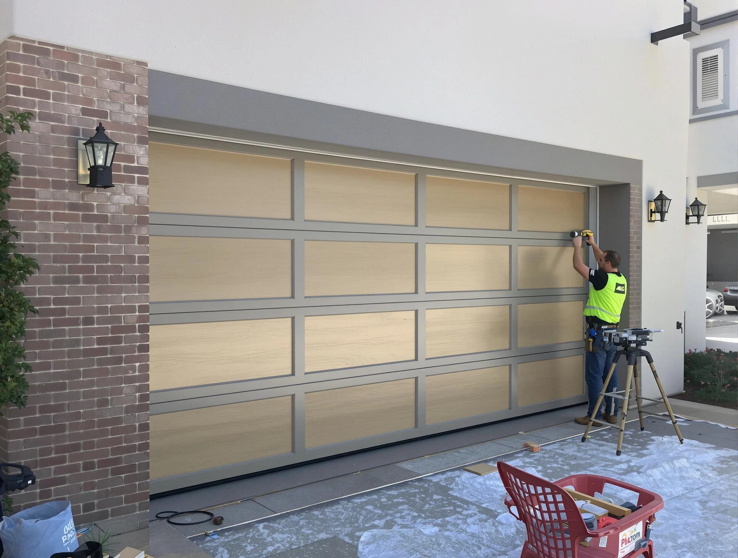 Garage door replacement service by Norcross Garage Door Repair in Norcross