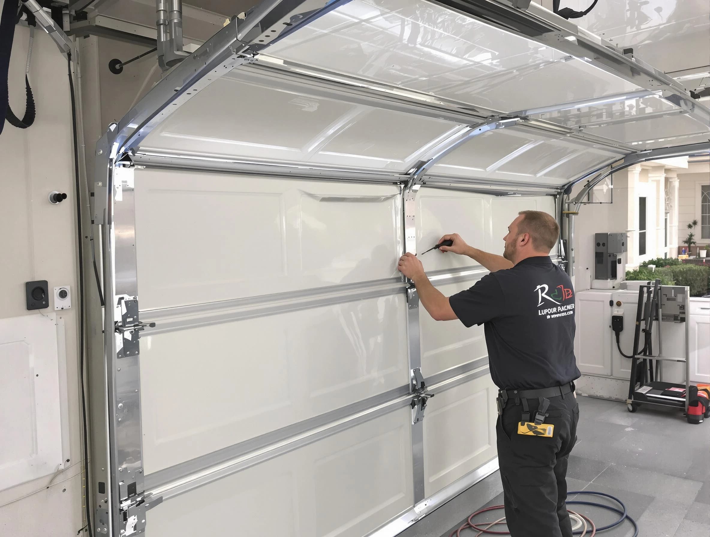 Norcross Garage Door Repair professional performing panel repair in Norcross