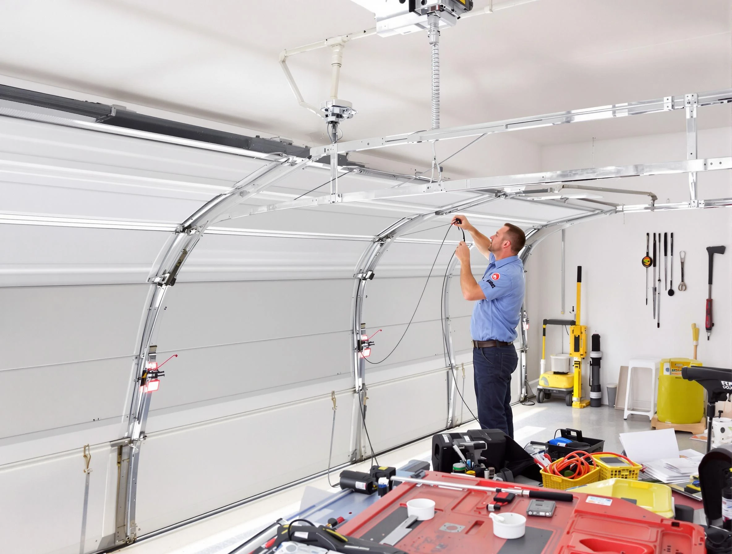 Garage door cable repair service by Norcross Garage Door Repair in Norcross