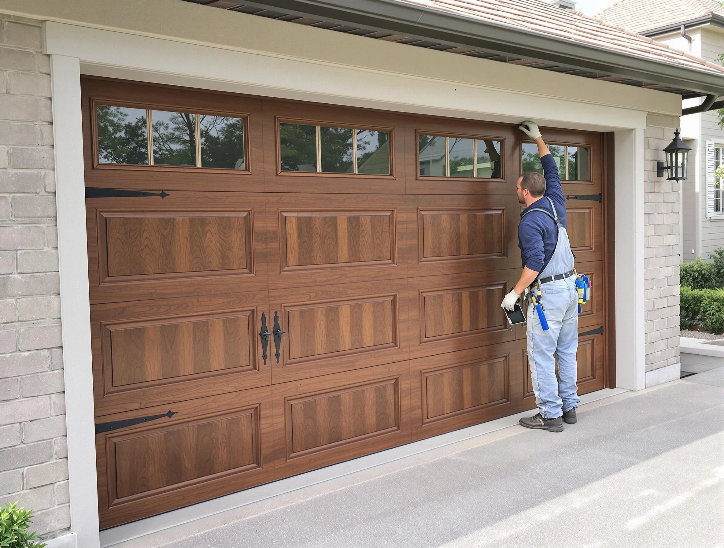 Custom garage door showcase by Norcross Garage Door Repair in Norcross