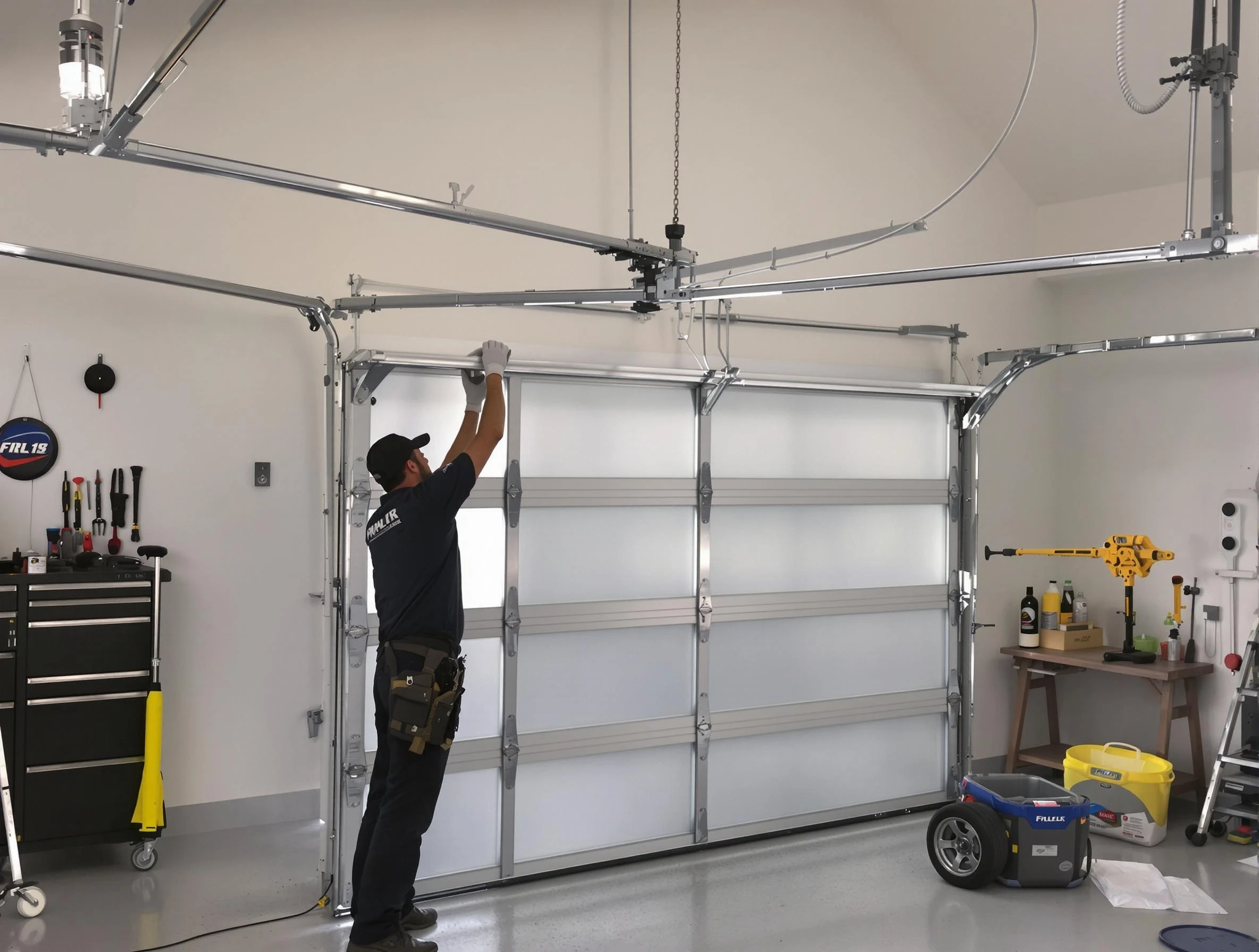 Norcross Garage Door Repair certified team performing precision garage door installation in Norcross