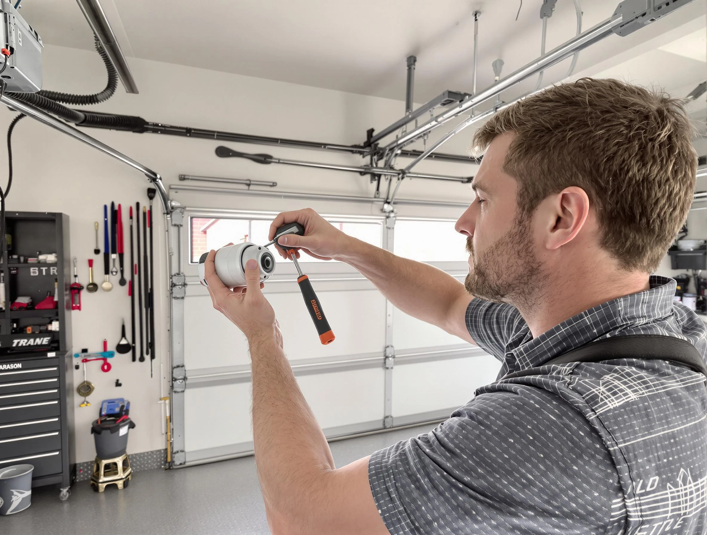 Garage door opener repair service by Norcross Garage Door Repair in Norcross